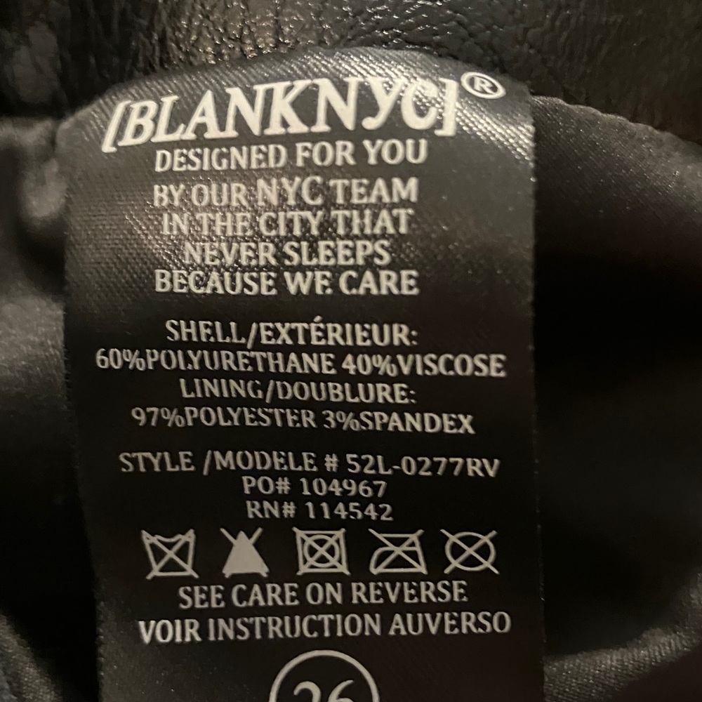 Blank NYC Black Faux LeatherMini Skirt with Zipper Accents - Picture 6 of 9